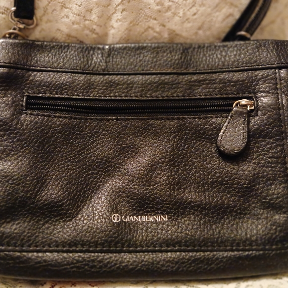 Giani Bernini Black Leather Crossbody Bag - Picture 2 of 6